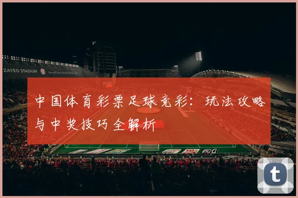 中国体育彩票足球竞彩：玩法攻略与中奖技巧全解析